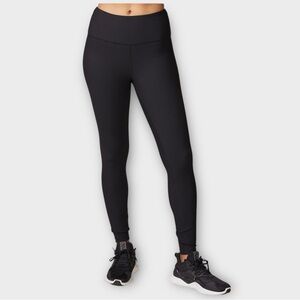 Thrive Societe 7/8 Ribbed Legging in Black Women's Size S NWT